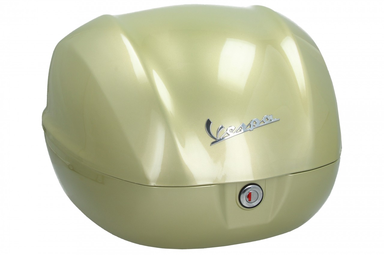 Originele topkoffer 32 l. voor Vespa Primavera / GTS 75 jaar geel