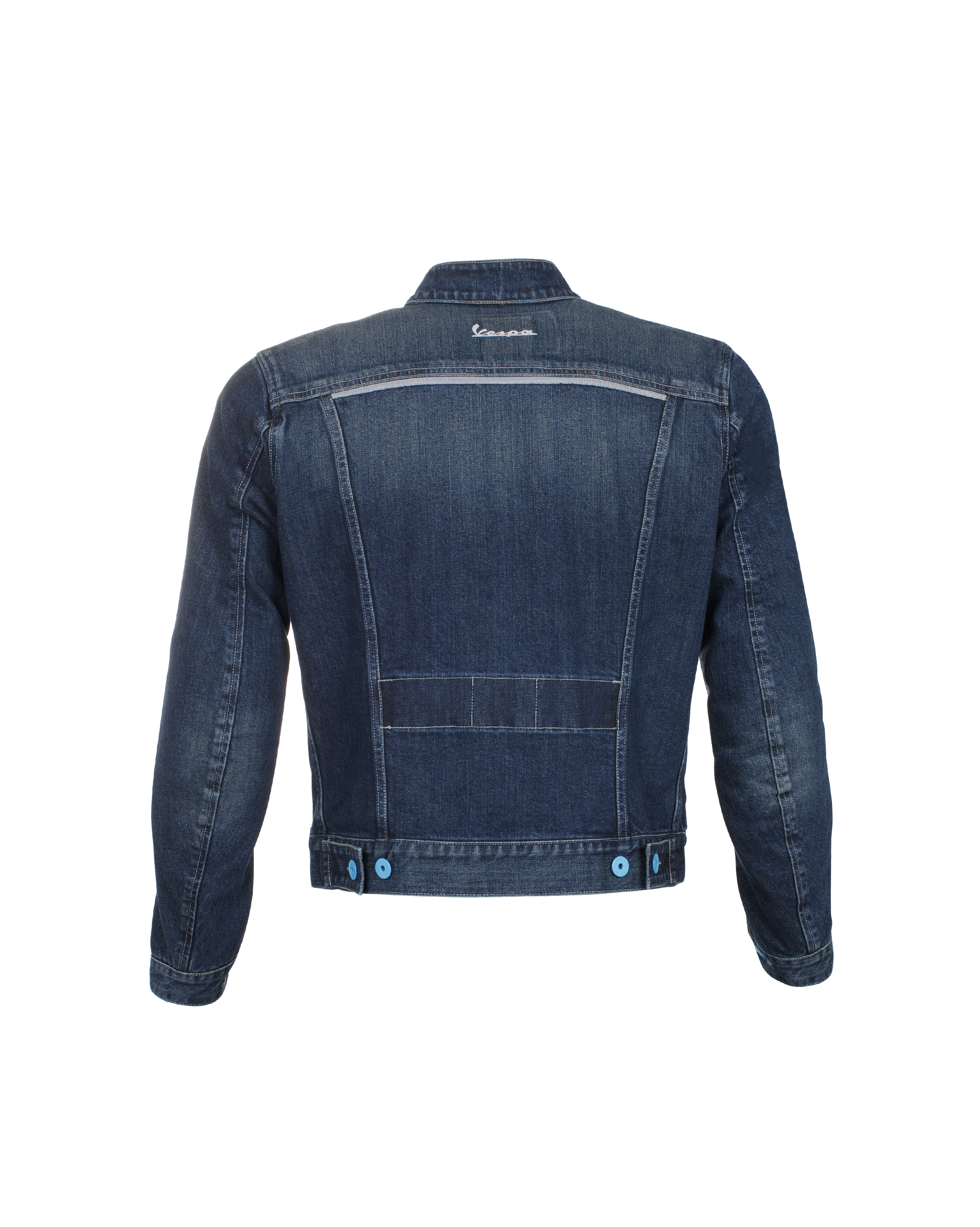 Vespa Jas Denim Polyester Blauw