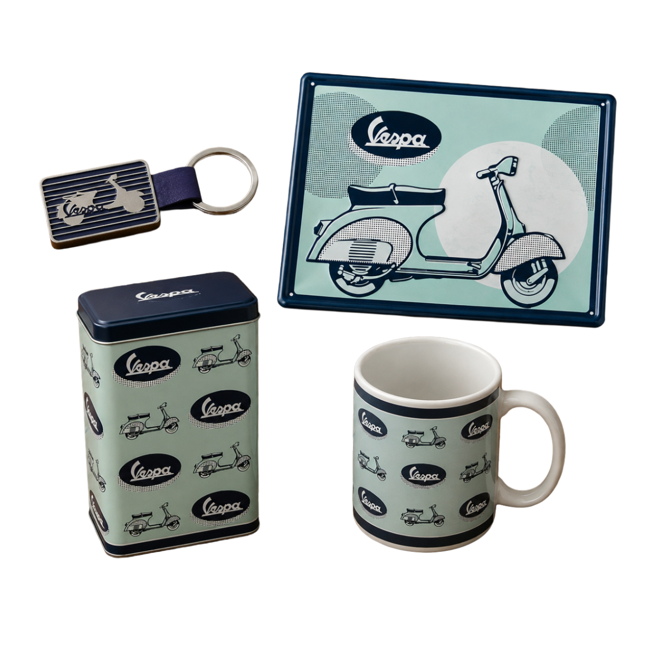 Vespa-merchandisepakket Vespa Blue