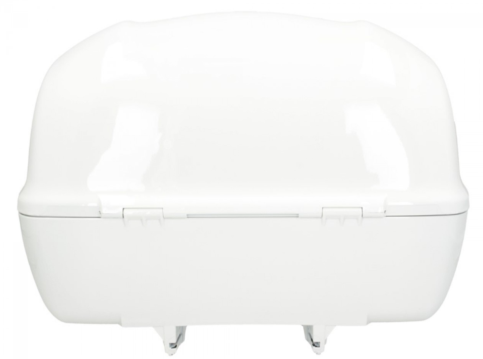 Vespa-topkoffer 32 l, glanzend wit 544, zonder rugleuning