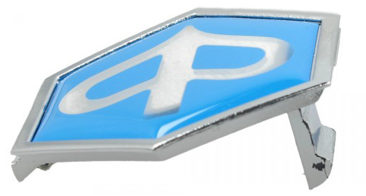 Embleem "PIAGGIO" cascade, blauw