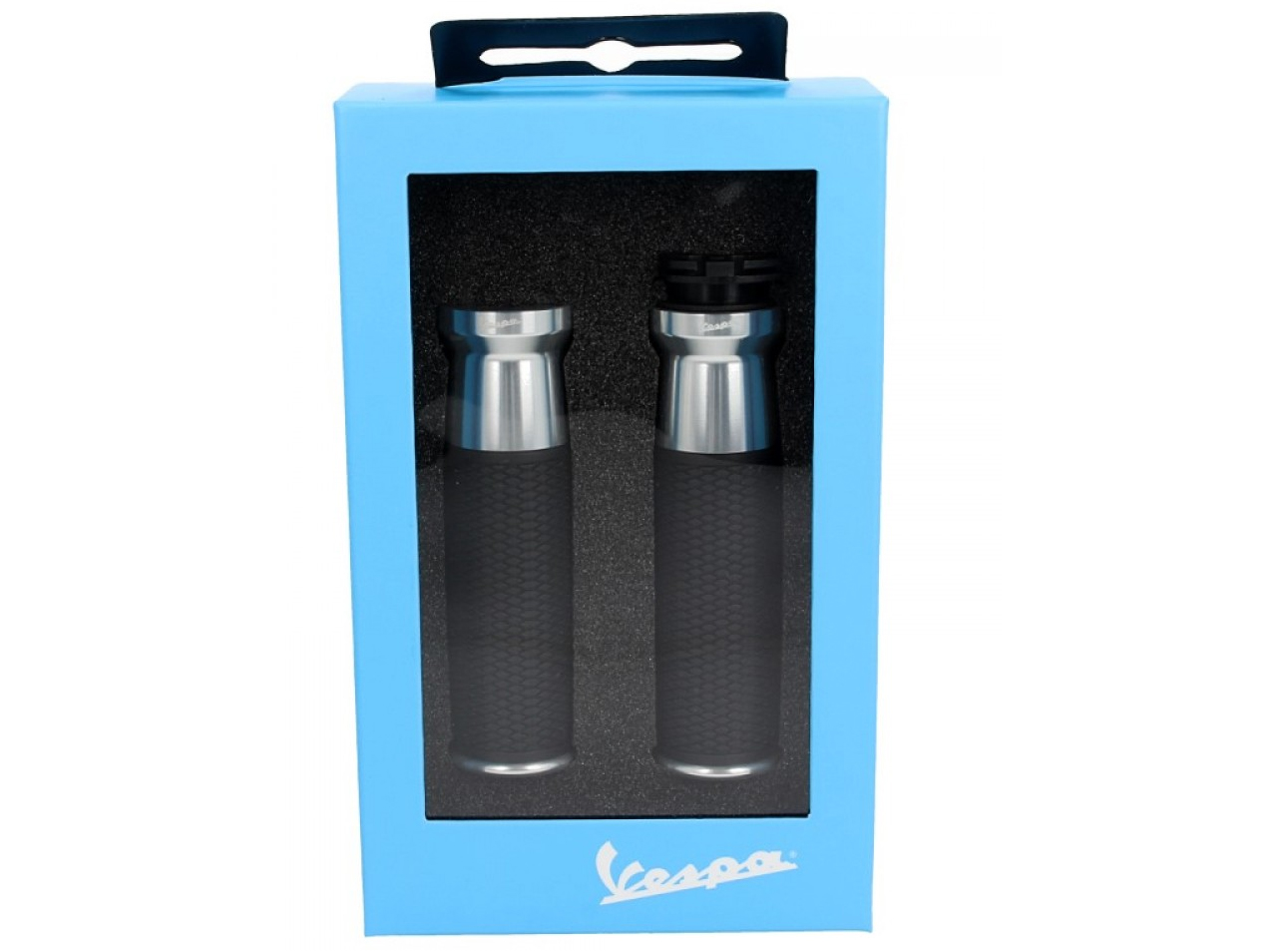 Stuurset, aluminium, geanodiseerd, set van handvatten, hendels en bar ends voor Vespa GTS