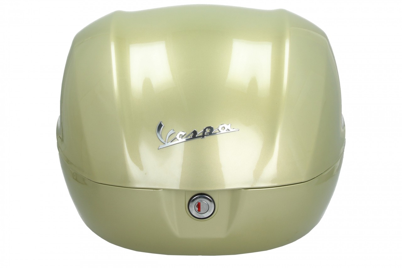 Originele topkoffer 32 l. voor Vespa Primavera / GTS 75 jaar geel