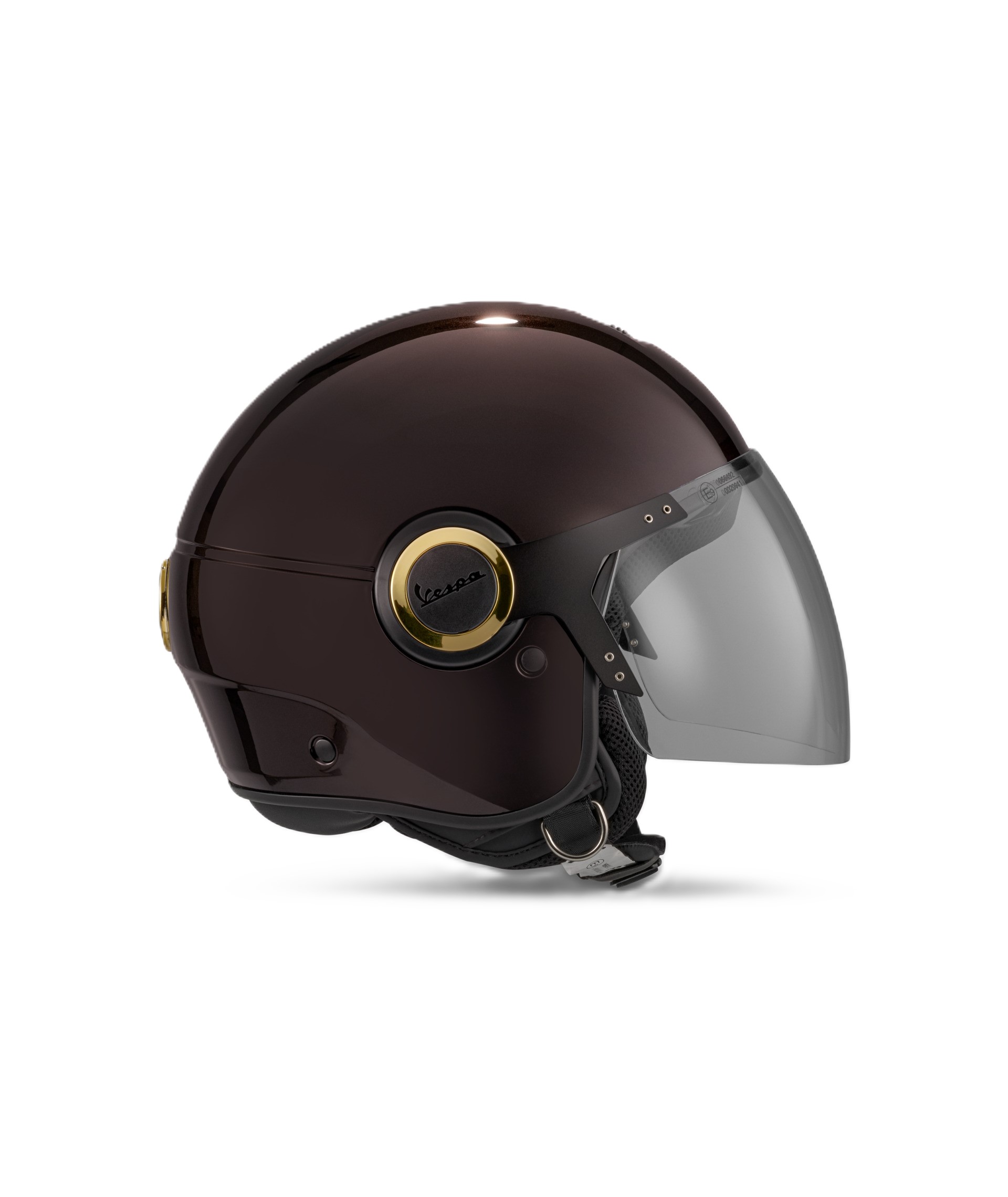 Vespa jethelm Demi Jet 946 Horse, glanzend bruin