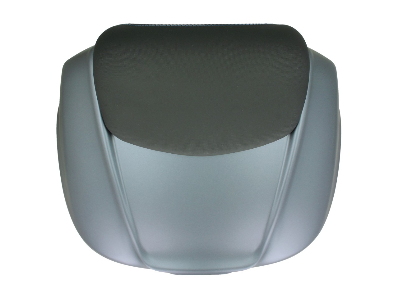 Topkoffer 37 l met rugleuning voor Piaggio MP3 HPE Maxi 400 Sport / Maxi 530 Exclusive - grigio titani