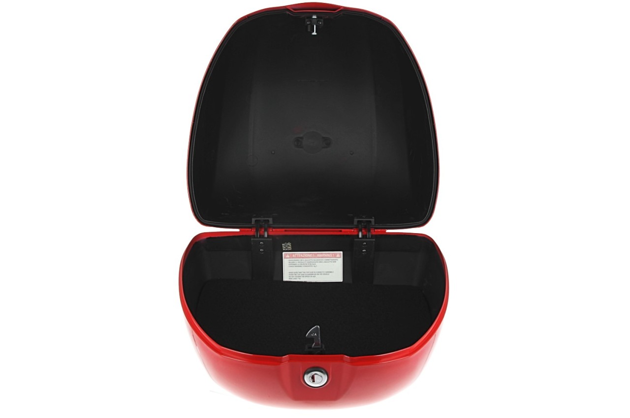 Vespa-topkoffer 32 l, glanzend rood, 894, zonder rugleuning