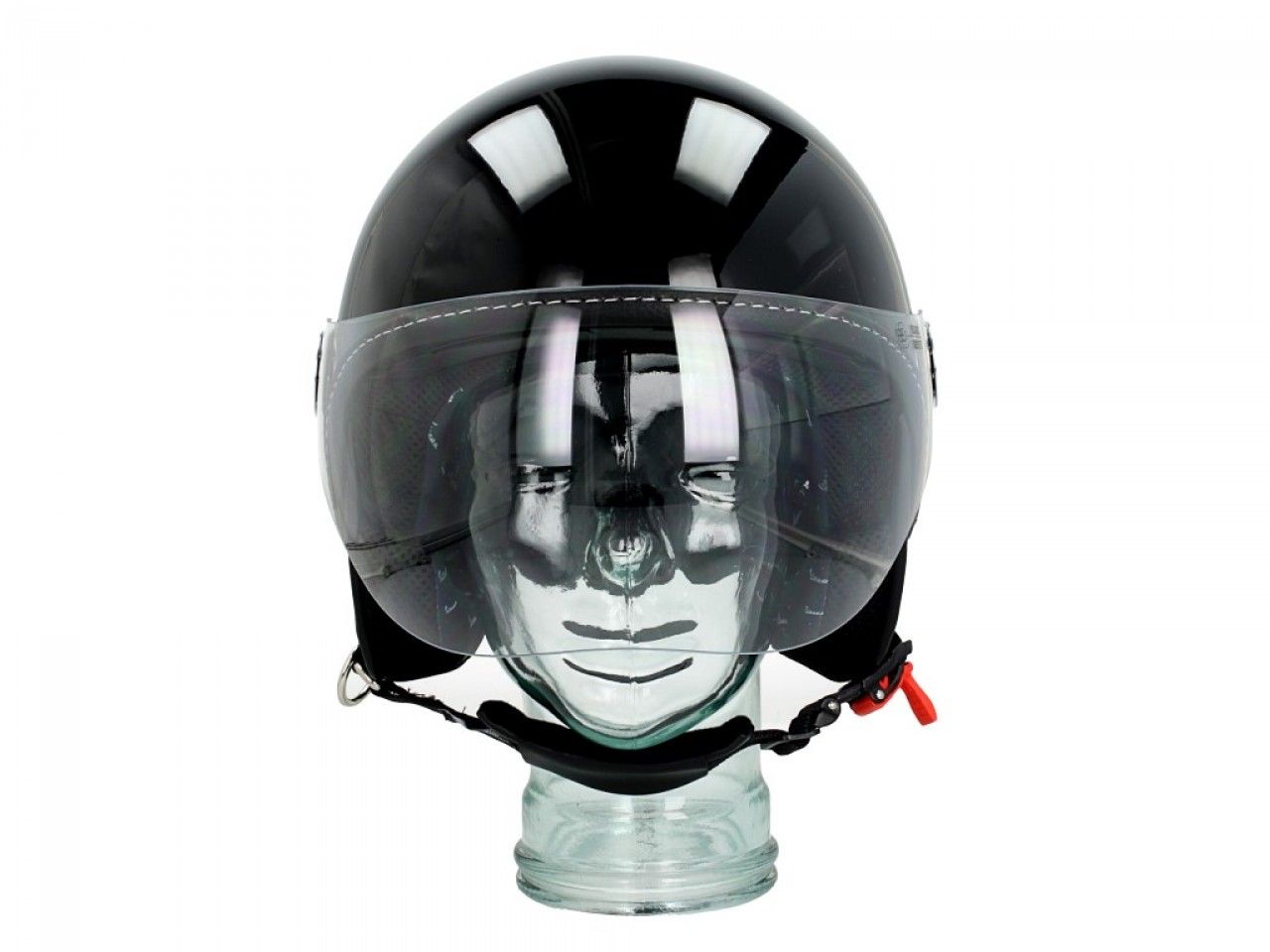Vespa jethelm Vizier 3.0 zwart maat XS