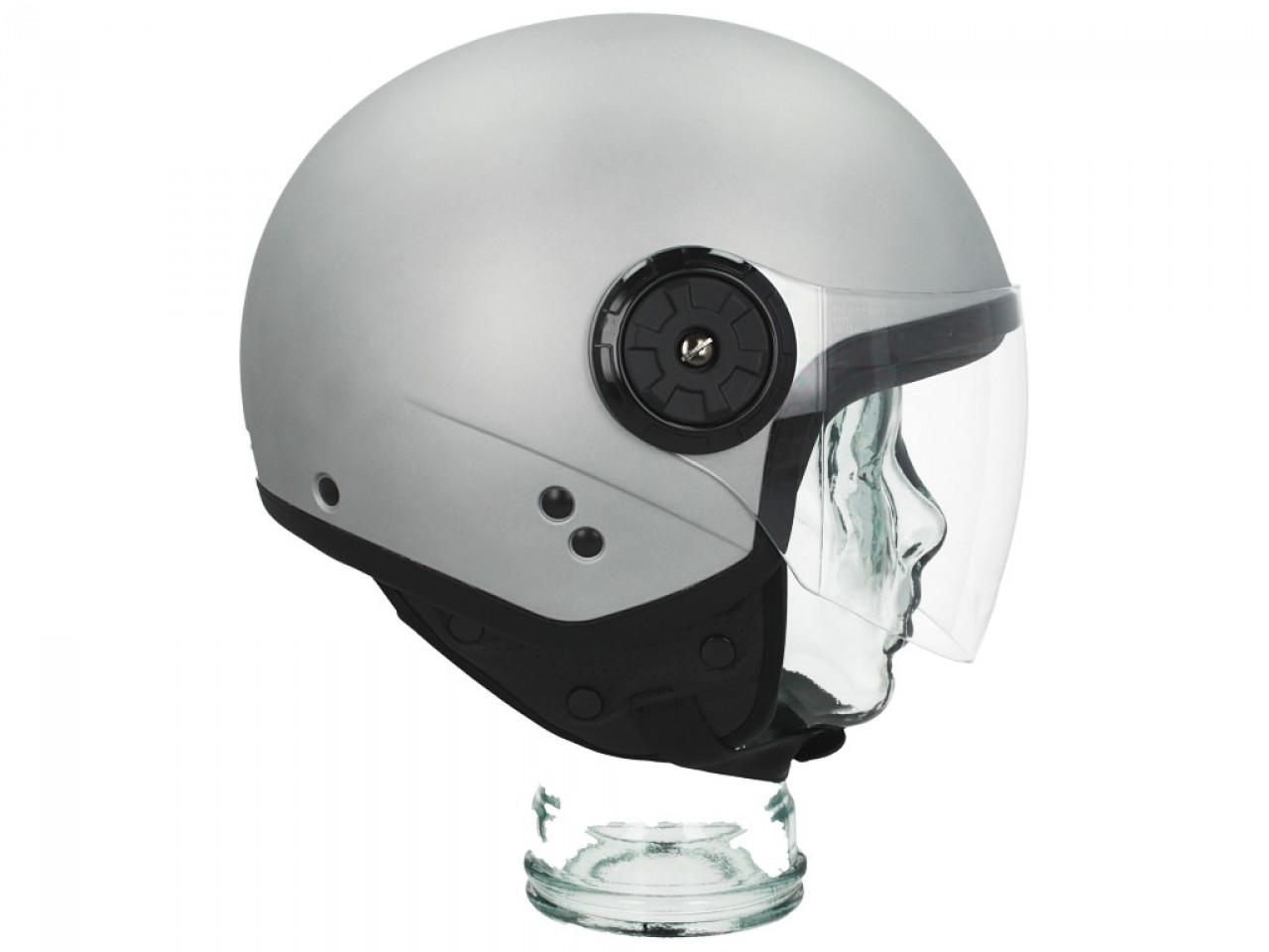 Piaggio Jet Helm AWA Basejet grijs mat