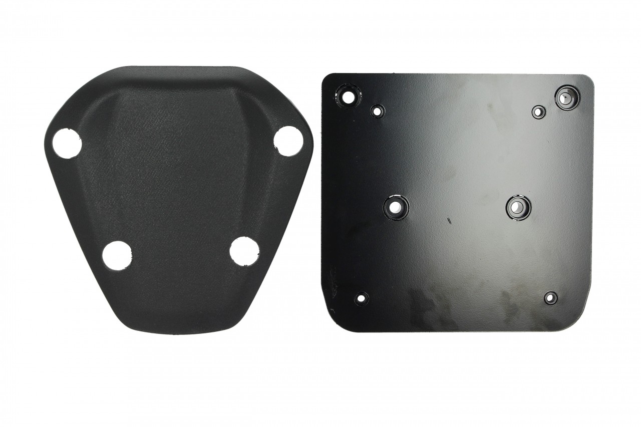 Topkoffer Kit 36 l. grijs mat 760/B Origineel Piaggio voor Beverly HPE (incl. montageplaat)