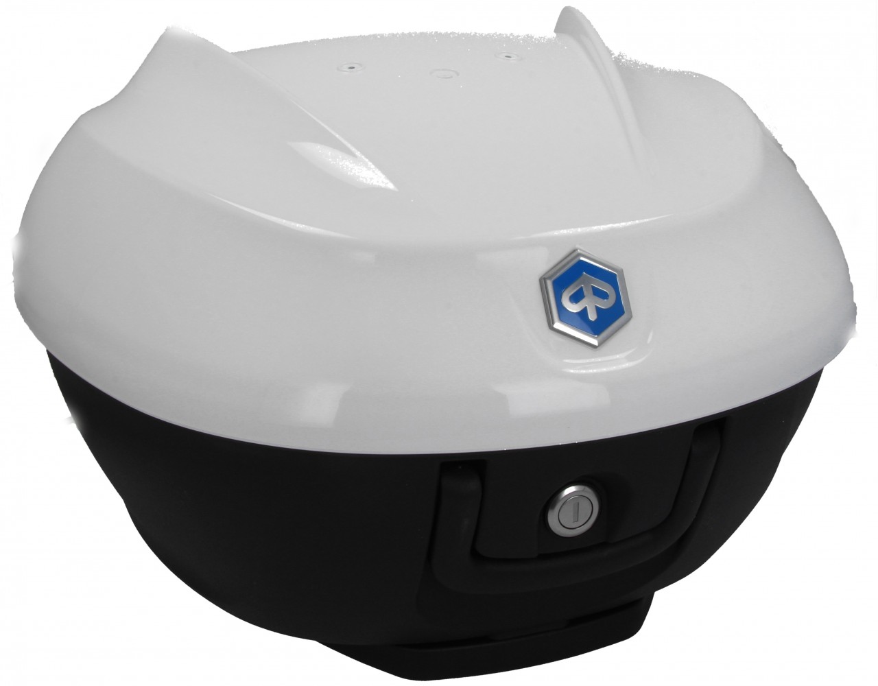 Topkoffer Kit 36 l. Wit Luna 533 Origineel Piaggio voor Beverly HPE (incl. montageplaat)