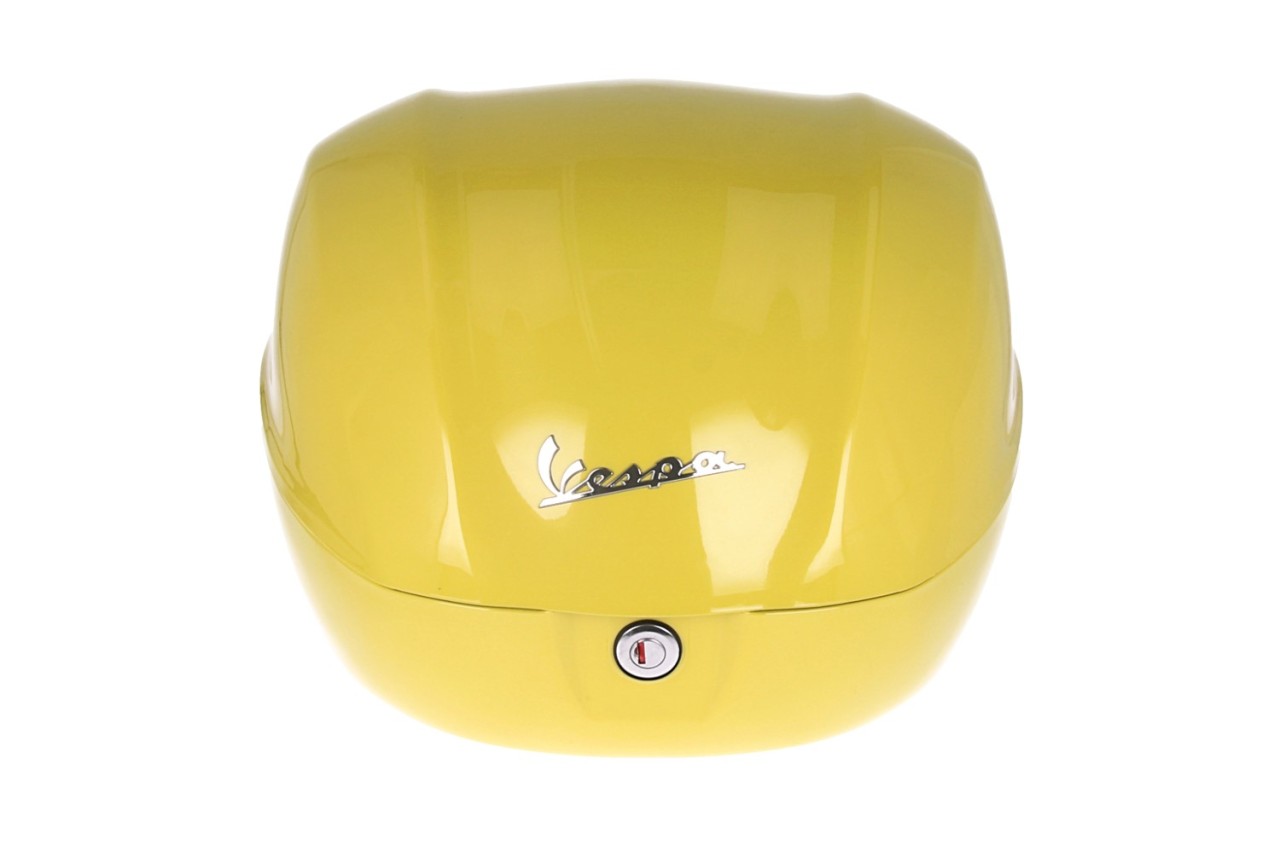 Vespa-topkoffer 32 l, glanzend geel, L08, zonder rugleuning