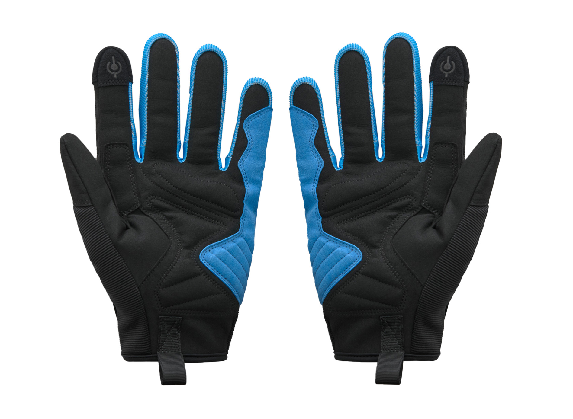 Vespa handschoenen zwart blauw