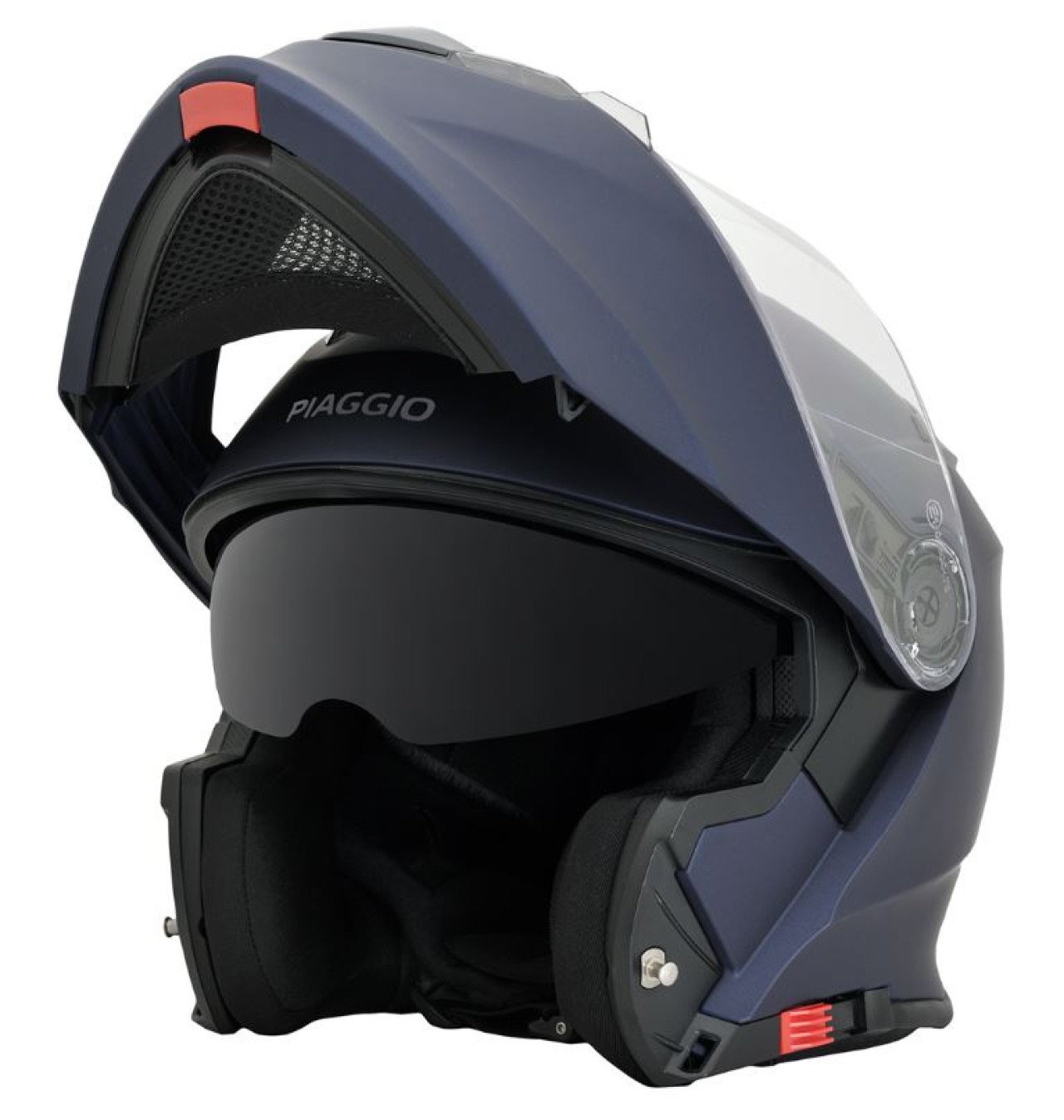 Piaggio modulaire helm blauw mat