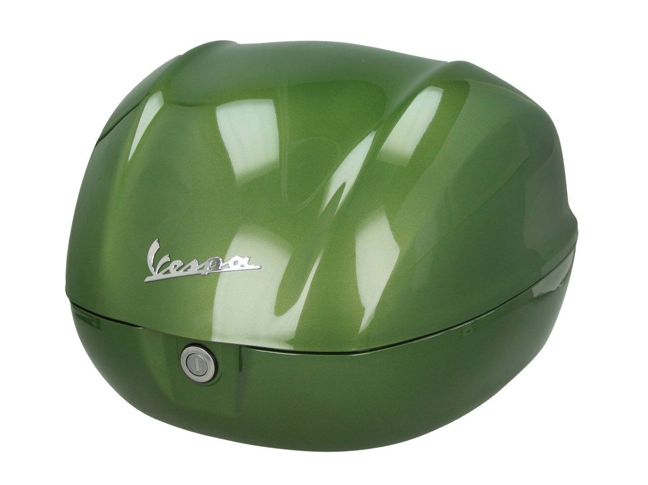 Vespa-topkoffer 32 l, glanzend groen, V28, zonder rugleuning