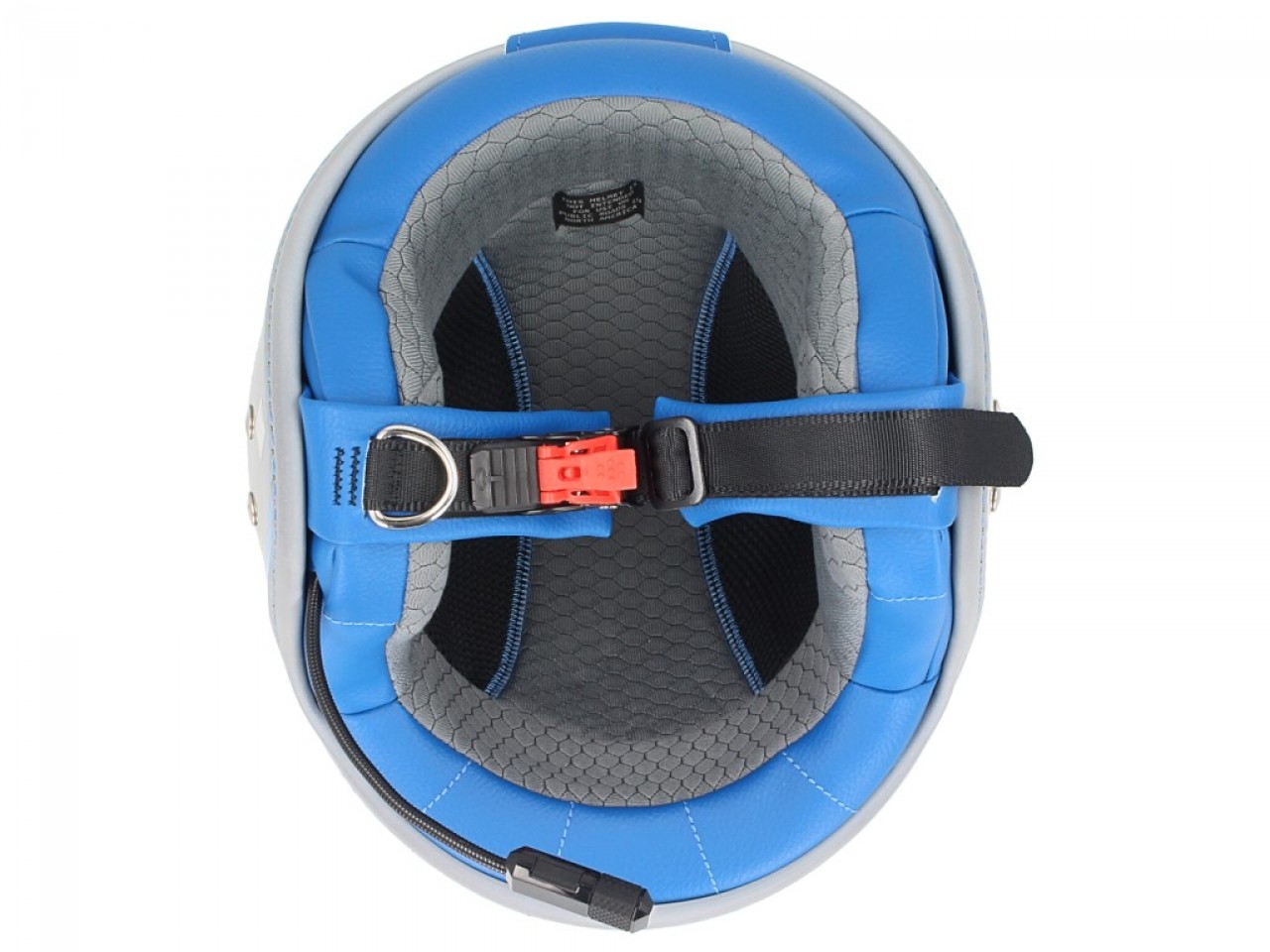 Vespa jethelm Elettrica Tech blu (Bluetooth) zilver