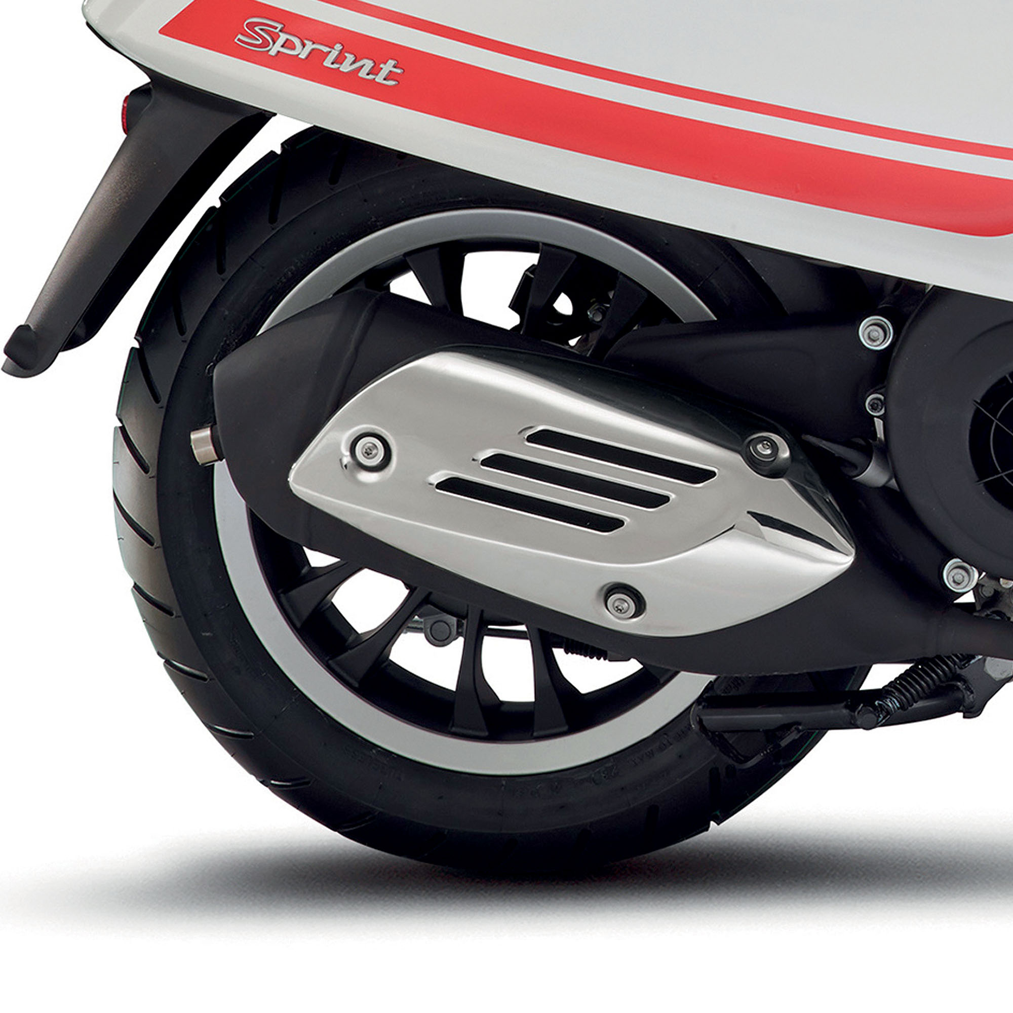 Achtervelg zwart voor Vespa Sprint 4T