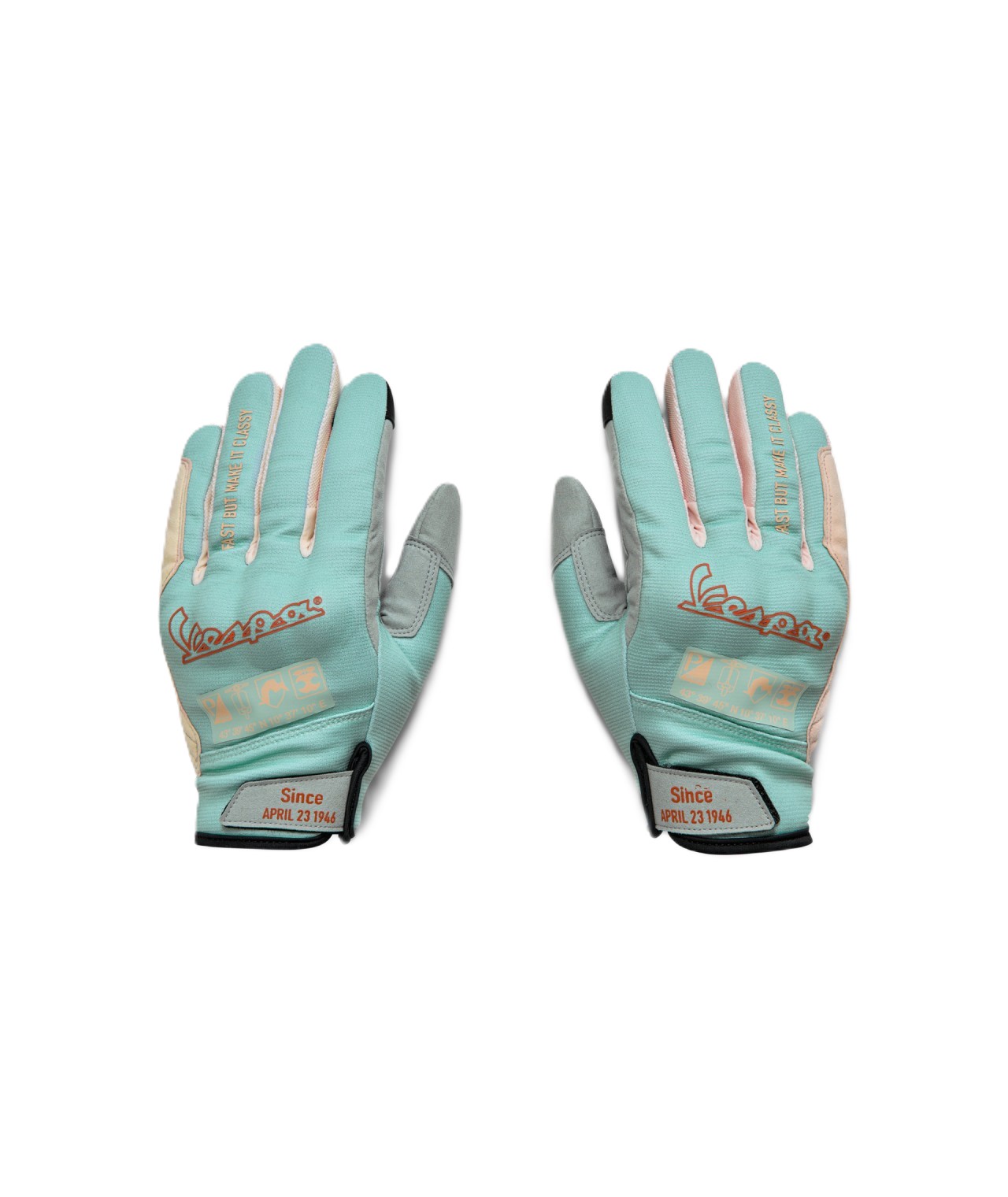 Vespa handschoenen turquoise DEC