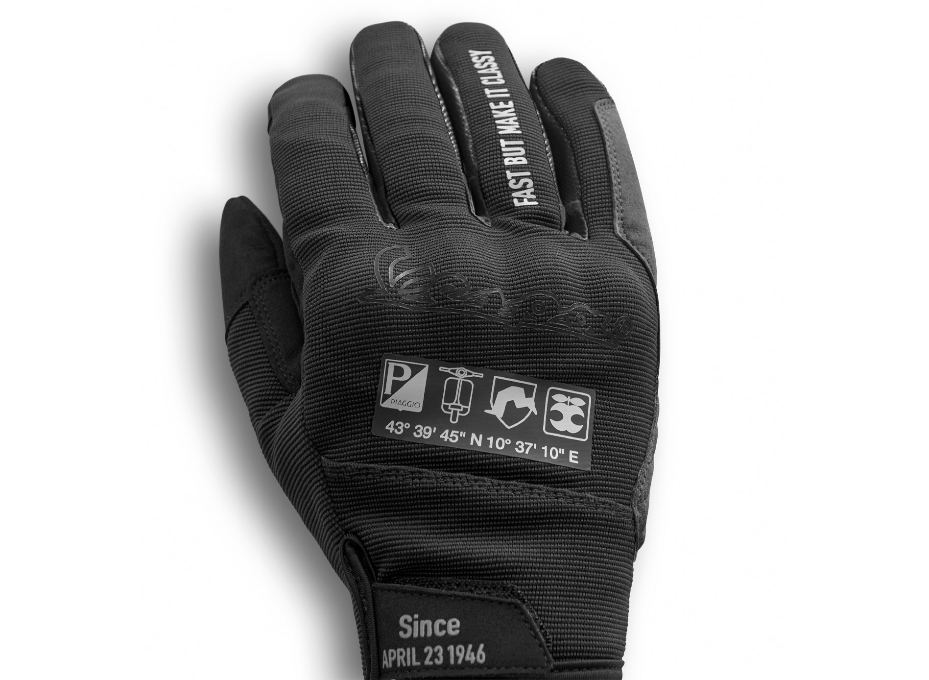 Vespa handschoenen zwart DEC