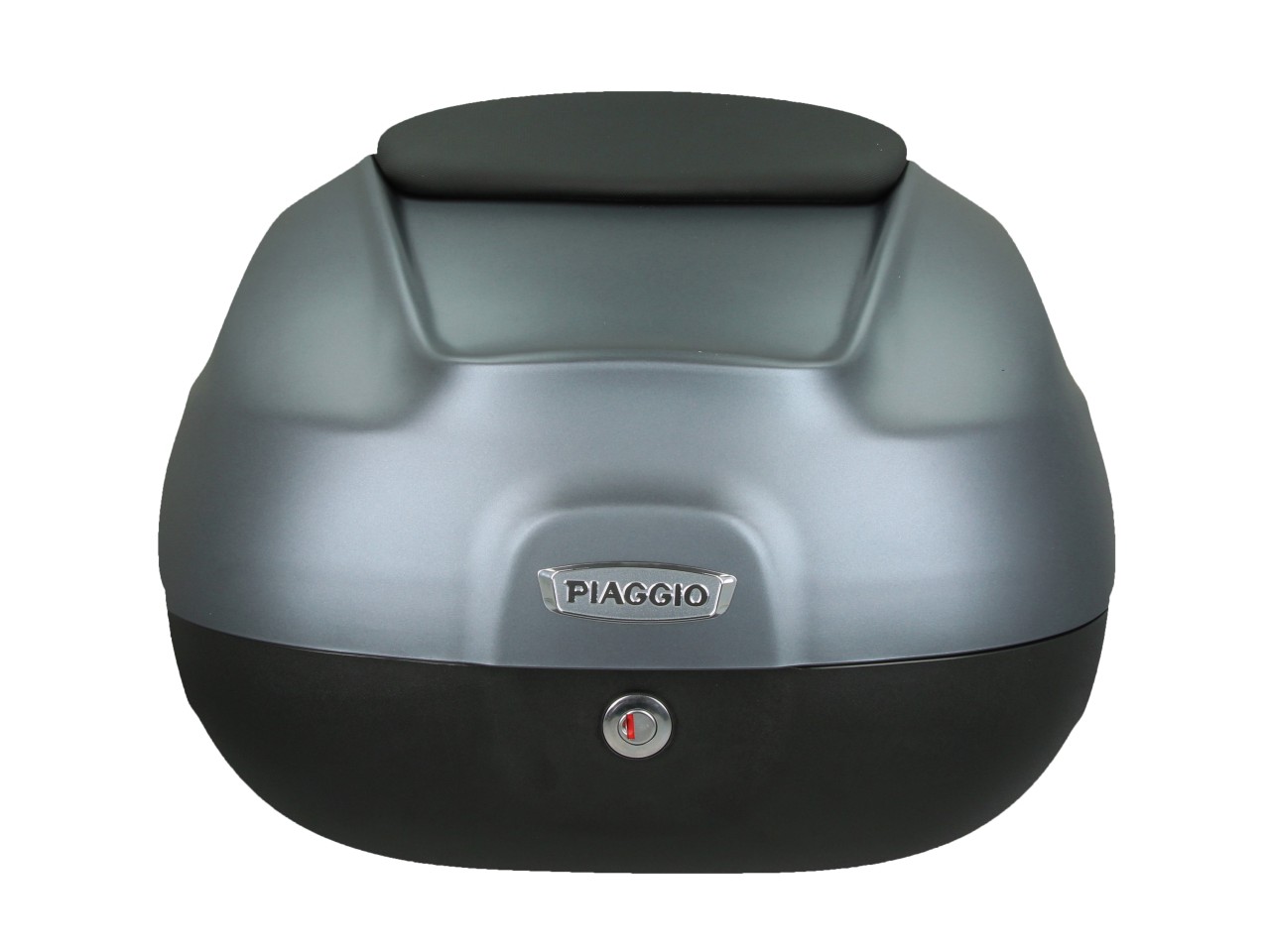 Topkoffer 37 l met rugleuning voor Piaggio MP3 HPE Maxi 400 Sport / Maxi 530 Exclusive - grigio titani
