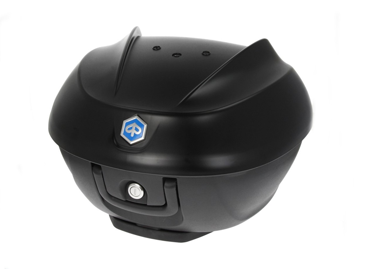 Topkoffer Kit 36 l. Zwart Meteora 93/B Origineel Piaggio voor Beverly HPE (incl. montageplaat)