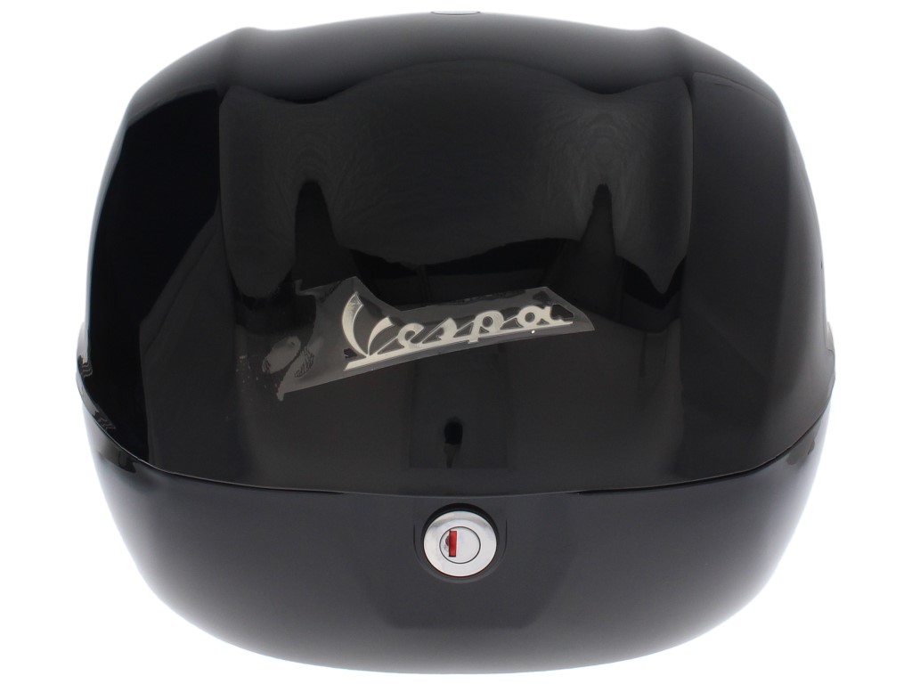 Vespa-topkoffer 32 l, glanzend zwart 094, zonder rugleuning