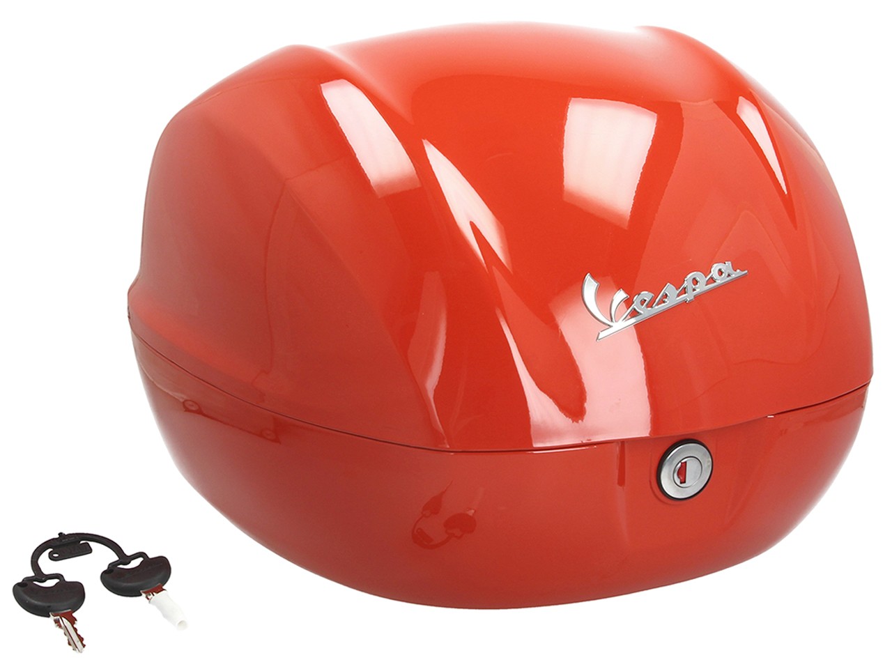 Vespa-topkoffer 32 l, glanzend oranje A11, zonder rugleuning