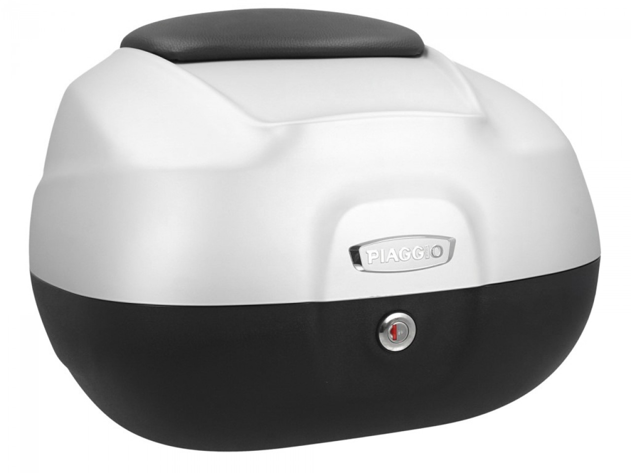 Topkoffer 37 l met rugleuning voor Piaggio Beverly Sport 300/350 (16-20) - matgrijs 760/B
