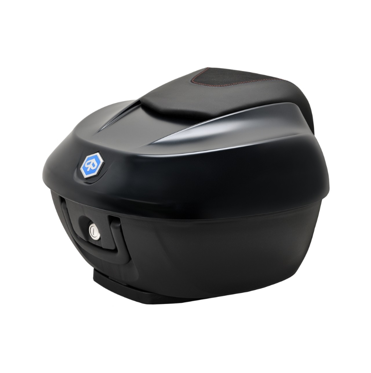 Topkoffer Kit 36 l. zwart mat metallic N12 Origineel Piaggio voor Beverly HPE (incl. montageplaat)