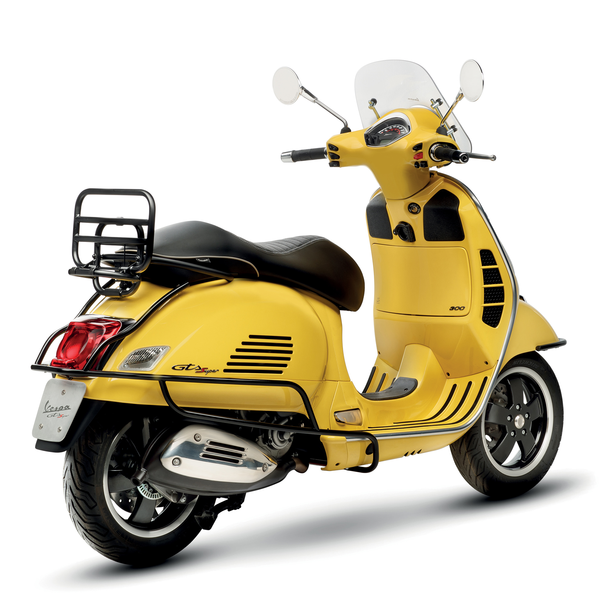 Origineel opvouwbaar bagagerek achter zwart voor Vespa GTS/GTV