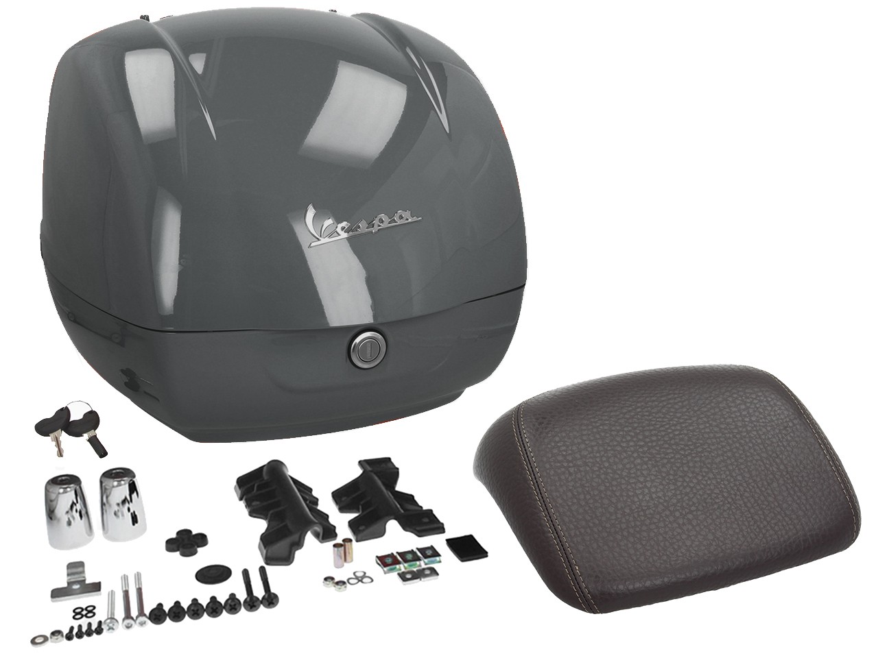 Originele topkoffer voor Vespa GTS - G03 Titan Grijs / Grigio Travolgente GLC