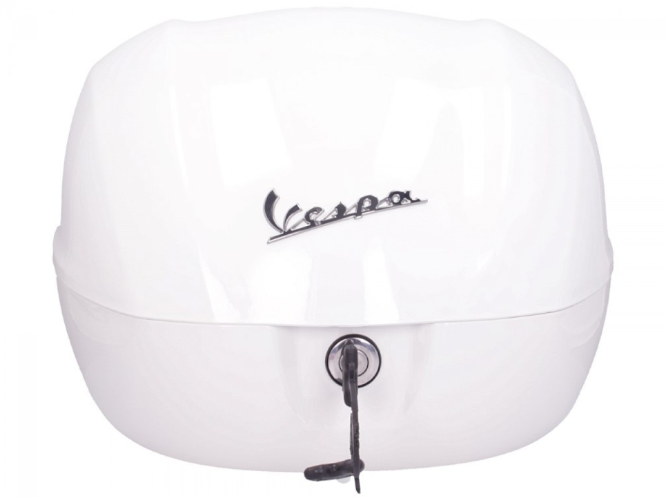Vespa-topkoffer 32 l, glanzend wit 544, zonder rugleuning