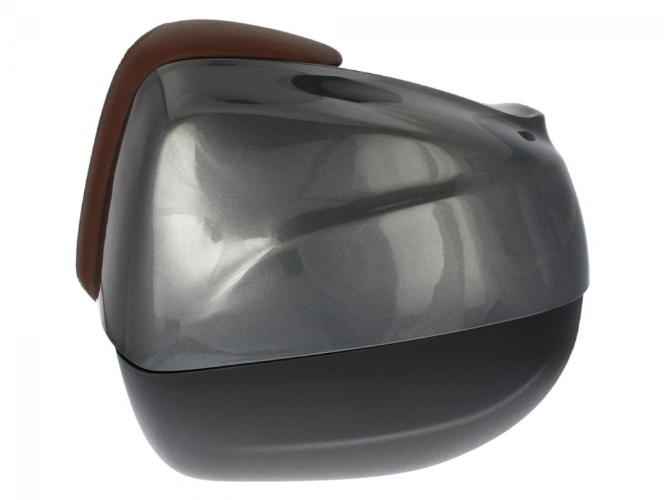 Topkoffer 37 l met rugleuning voor Piaggio Medley 125/150 (16-18) - grijs 798/B