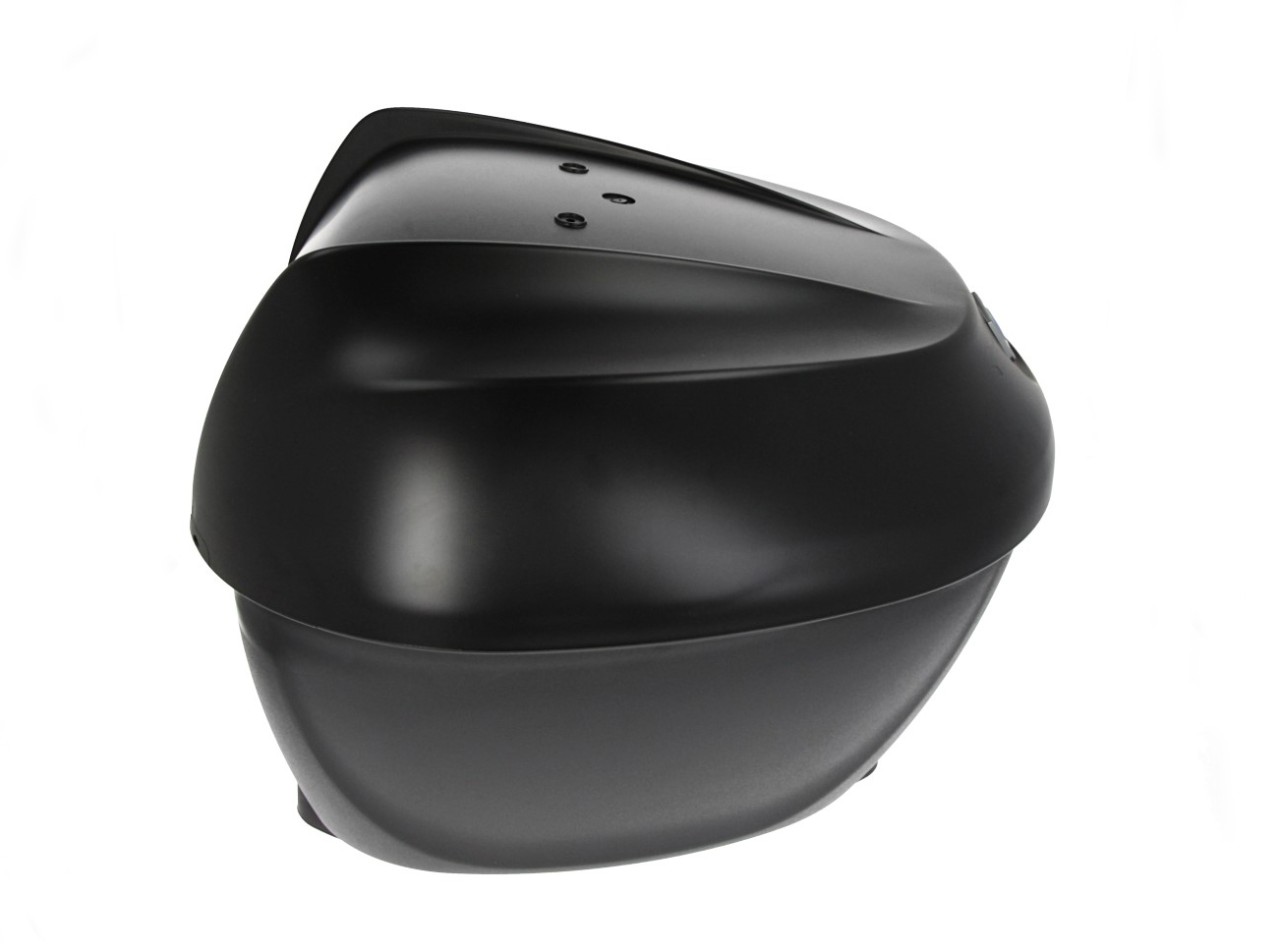 Topkoffer Kit 36 l. Zwart Meteora 93/B Origineel Piaggio voor Beverly HPE (incl. montageplaat)