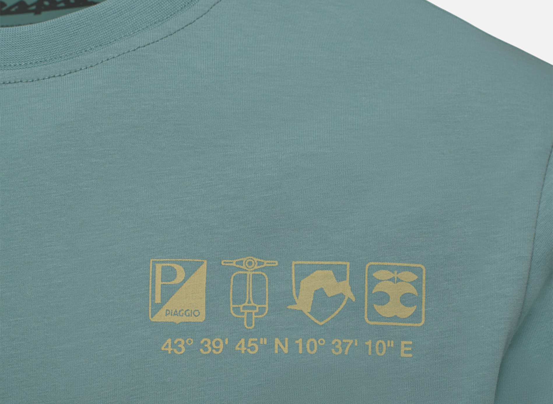 Vespa T-shirt Oorsprong groen DEC collectie