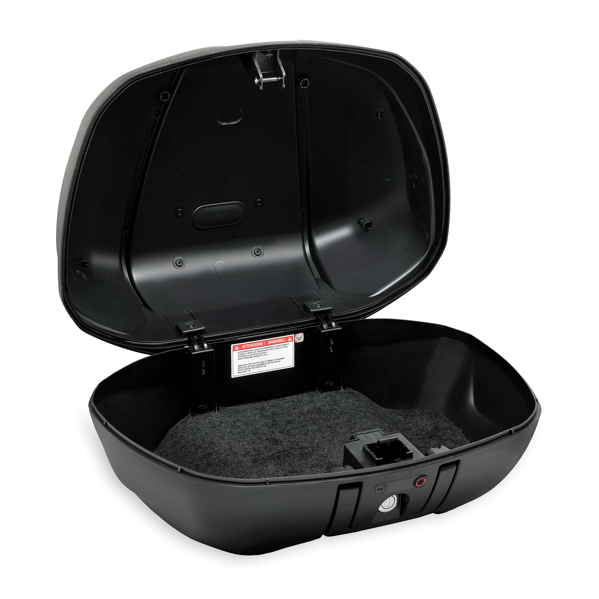 Topkofferset "Keyless" 52 l (incl. montageplaat) voor Piaggio MP3 400 / 530 HPE