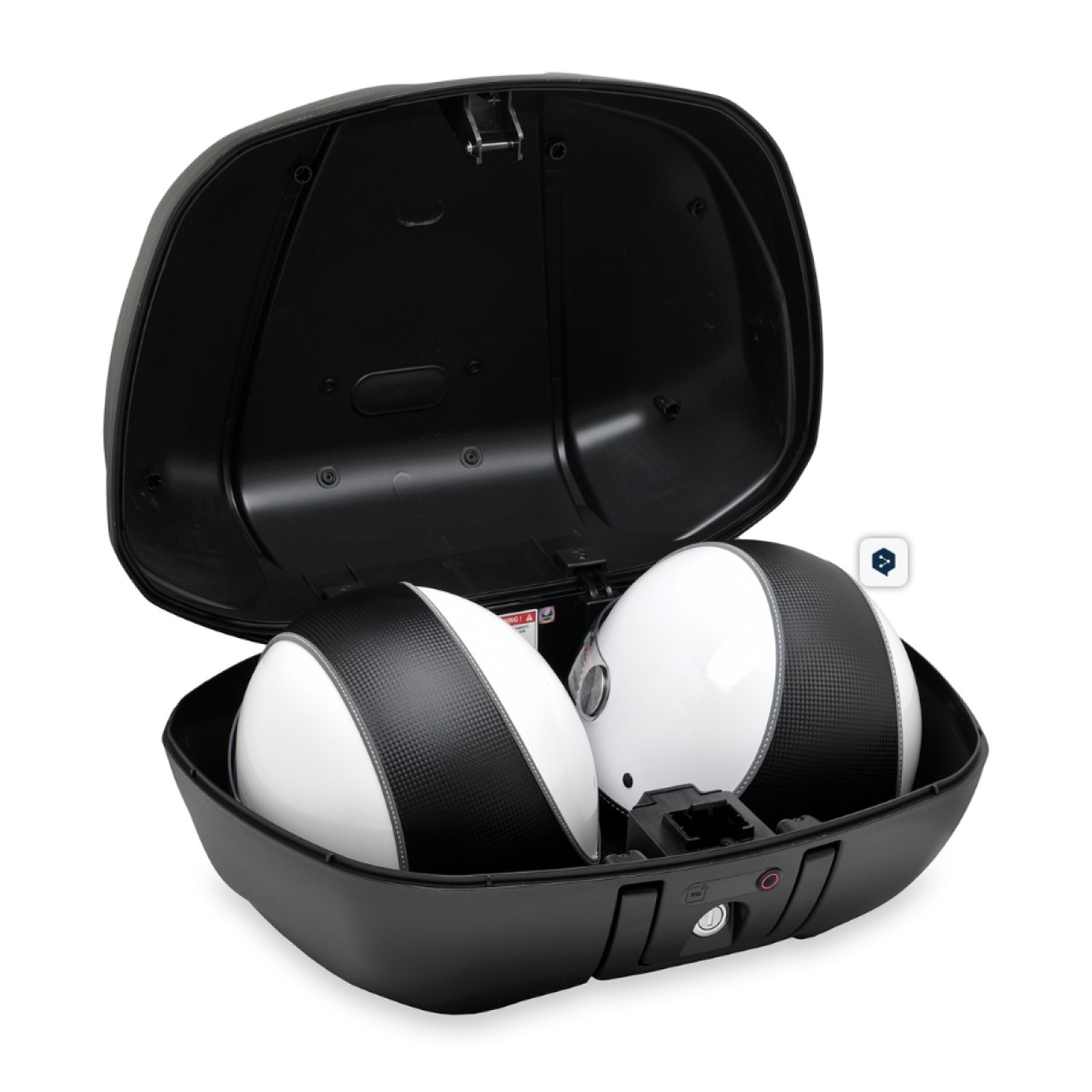 Topkofferset "Keyless" 52 l (incl. montageplaat) voor Piaggio MP3 400 / 530 HPE