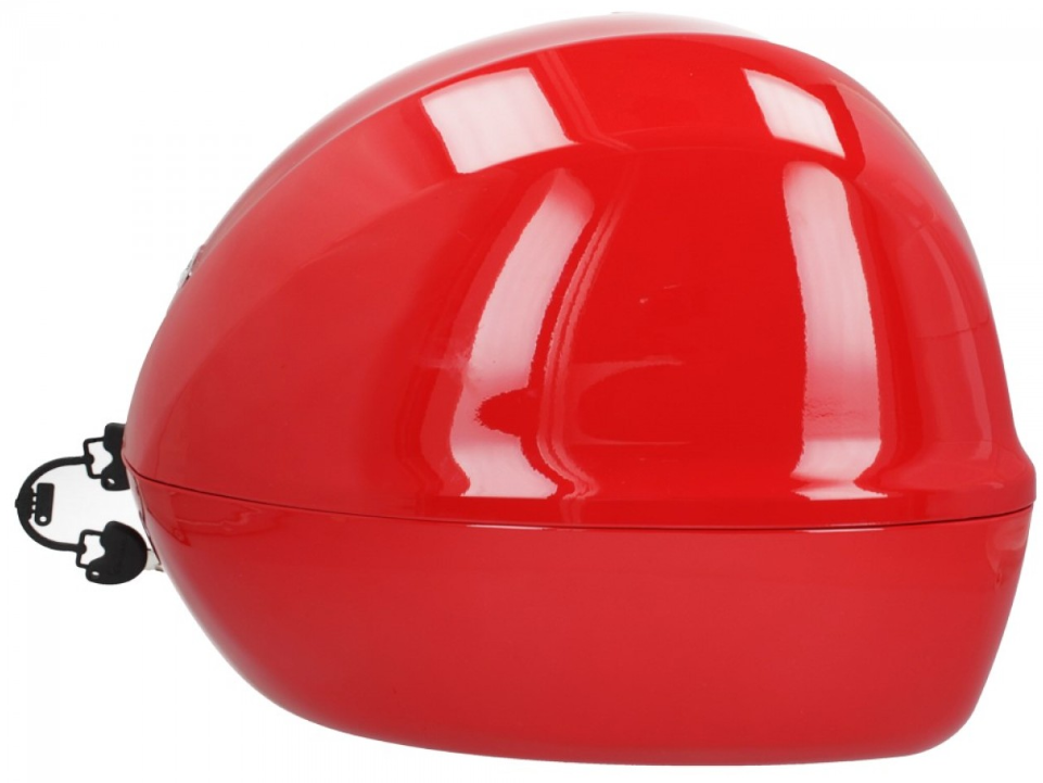 Vespa-topkoffer 32 l, glanzend rood, 894, zonder rugleuning