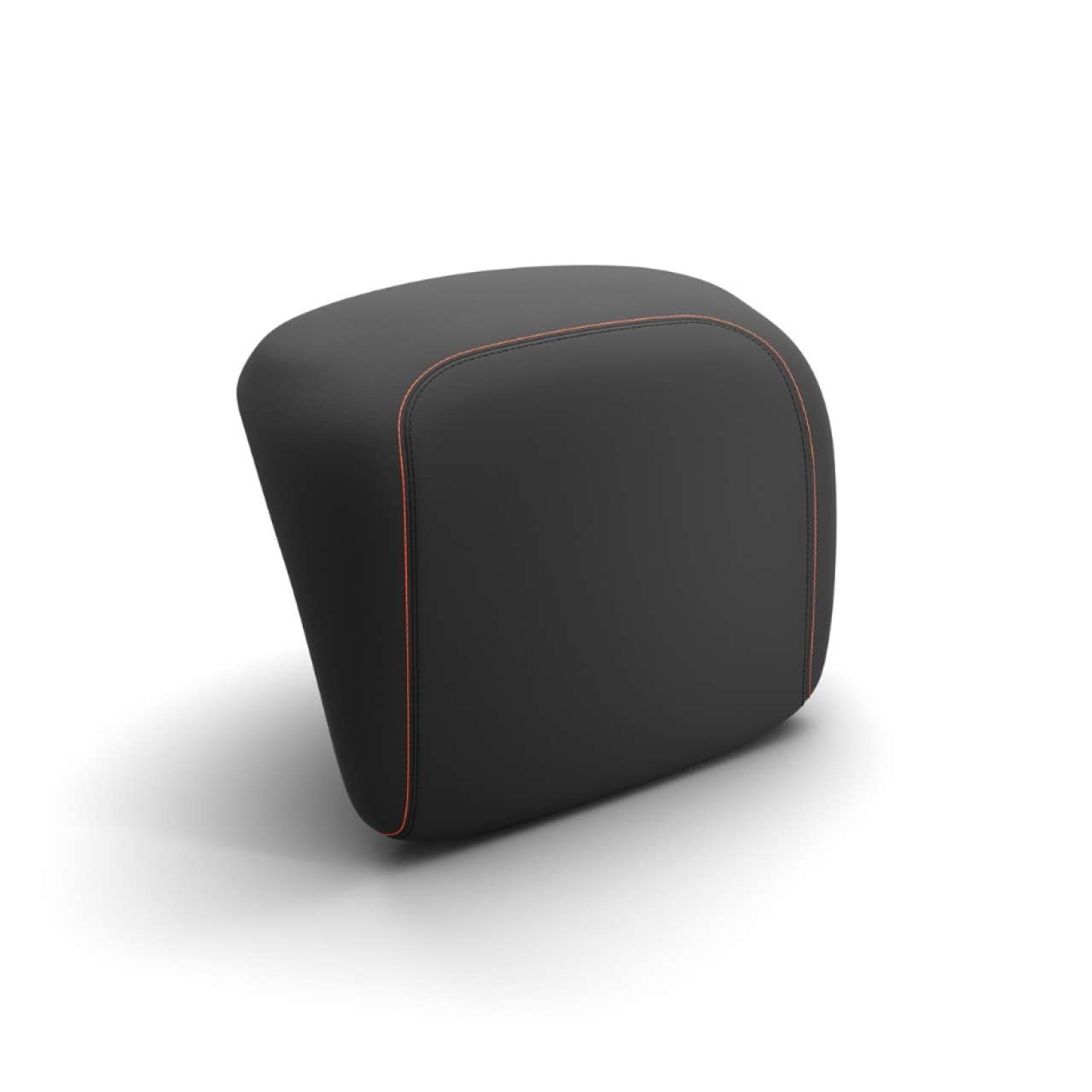 Originele rugleuning voor Vespa GTS/GTV-topkoffer – zwart, oranje stiksels