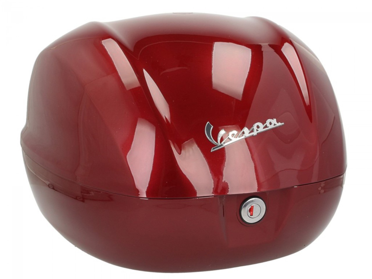 Vespa-topkoffer 32 l, glanzend rood, 880/A, zonder rugleuning
