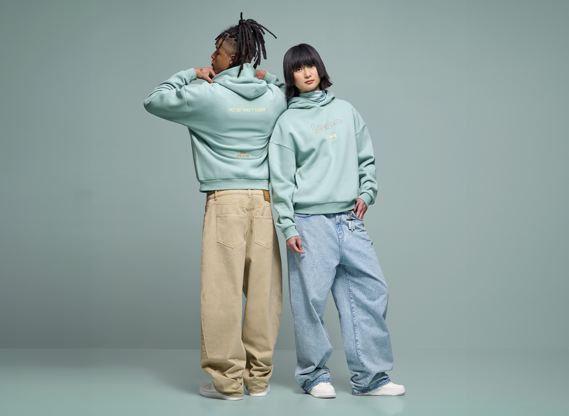 Vespa Hoodie Oorsprong groen DEC-Collectie