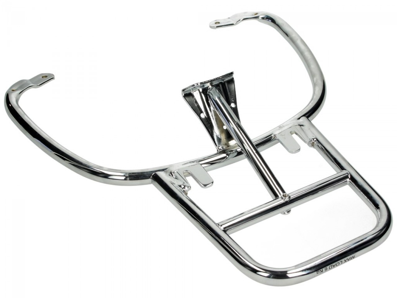 Achterbagagedrager in chroom voor Vespa Primavera / Sprint / Elettrica