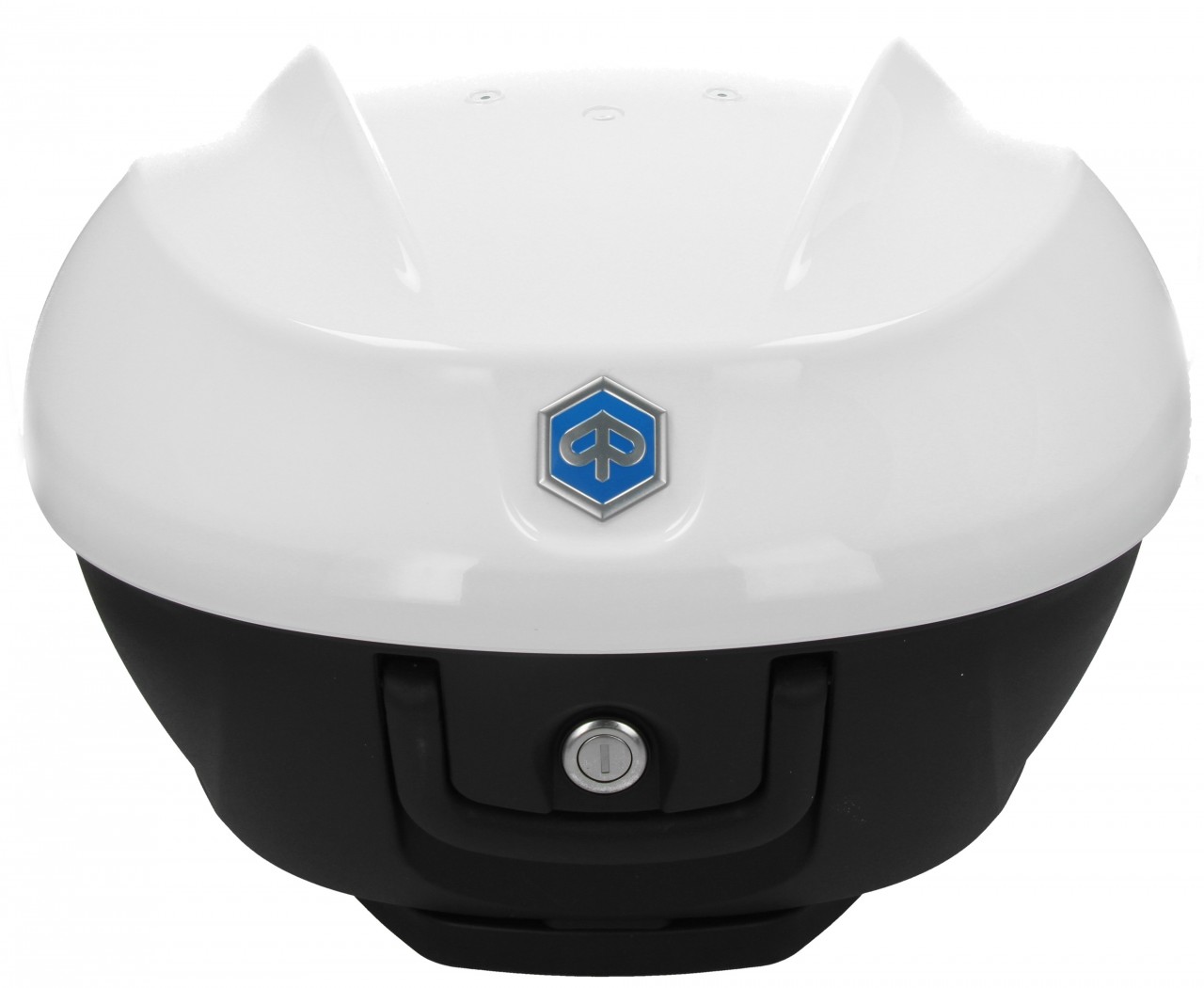 Topkoffer Kit 36 l. Wit Luna 533 Origineel Piaggio voor Beverly HPE (incl. montageplaat)