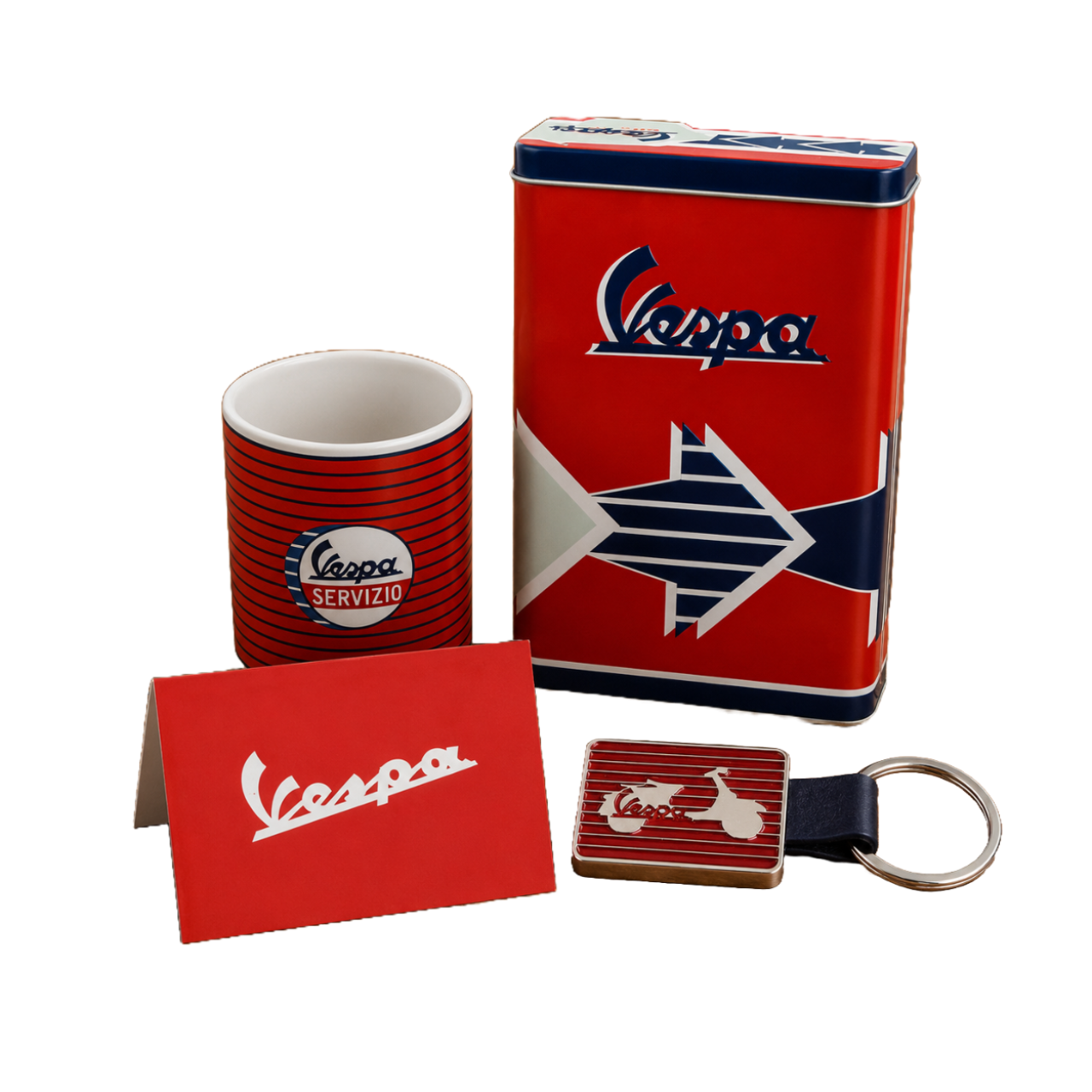 Vespa-merchandisepakket Servizio Rood