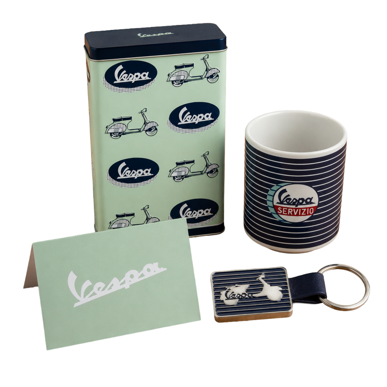 Vespa-merchandisepakket Servizio Blauw
