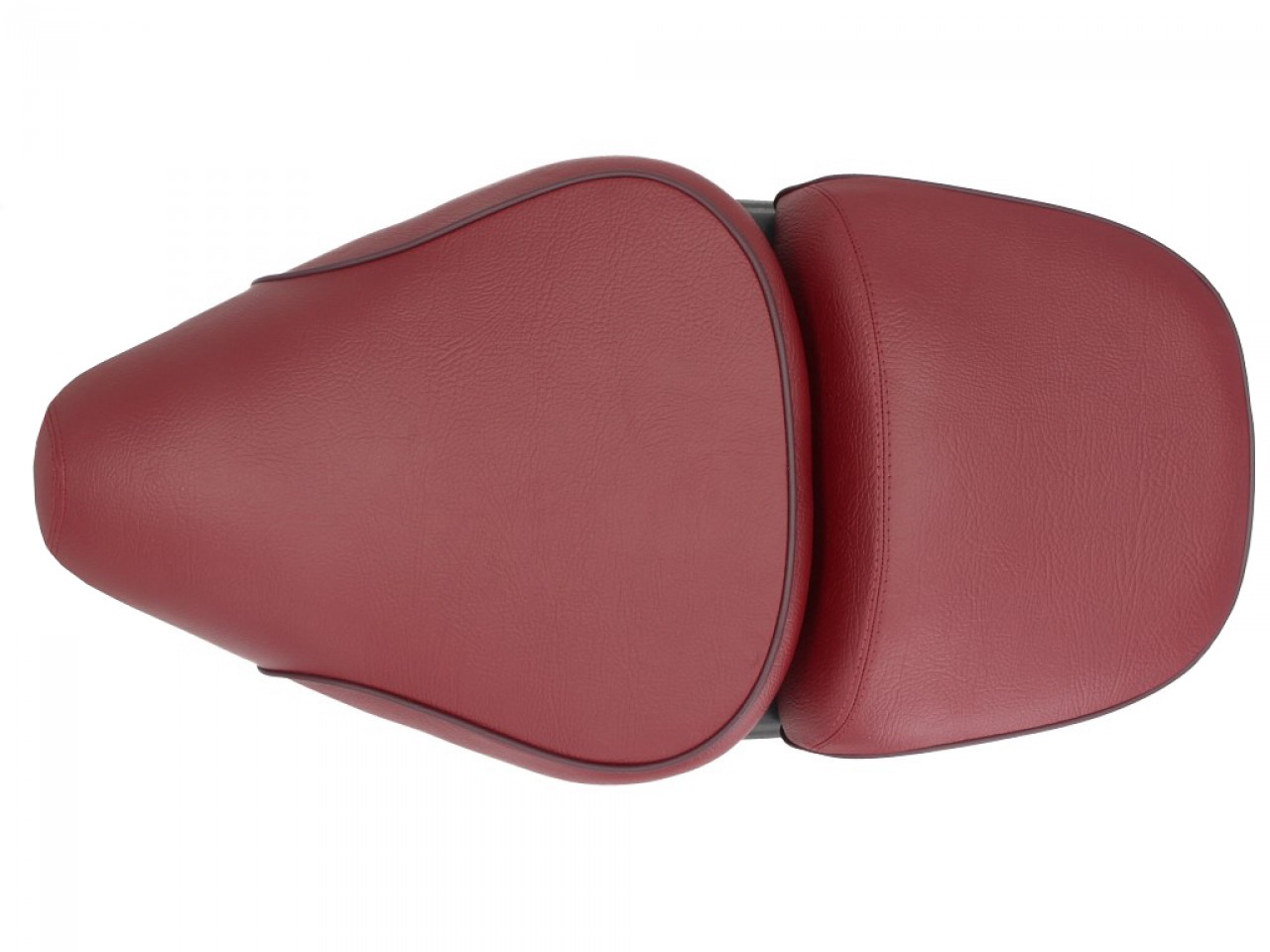 Vespa 2-zits echt lederen zetel rood voor LX 50-150cc Touring, ET2/ET4 /LX/LXV/S 50-150cc-