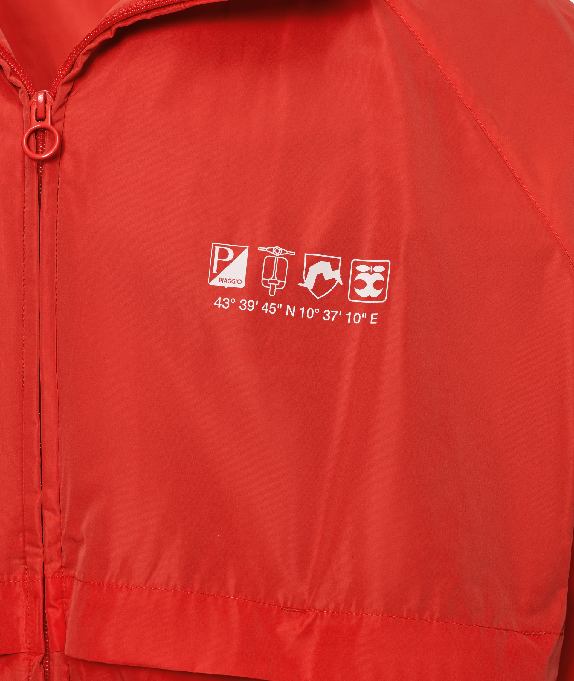 Vespa windjack Flame orange DEC-collectie