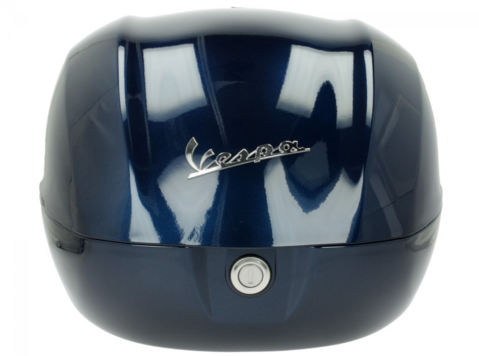 Vespa-topkoffer 32 l, glanzend blauw 222/A, zonder rugleuning