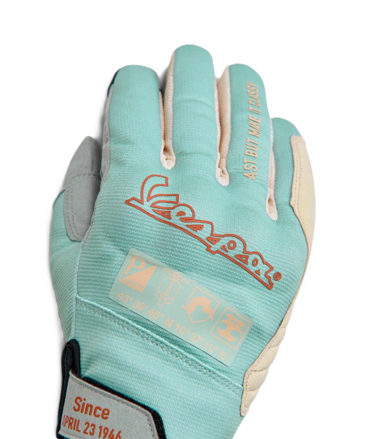 Vespa handschoenen turquoise DEC