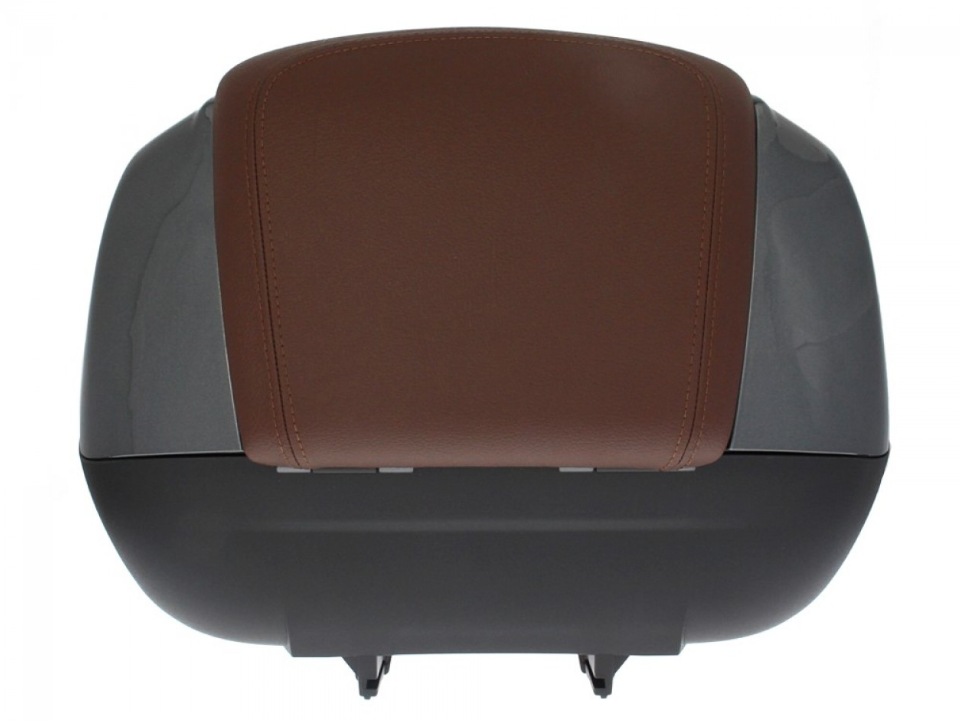 Topkoffer 37 l met rugleuning voor Piaggio Medley 125/150 (16-18) - grijs 798/B