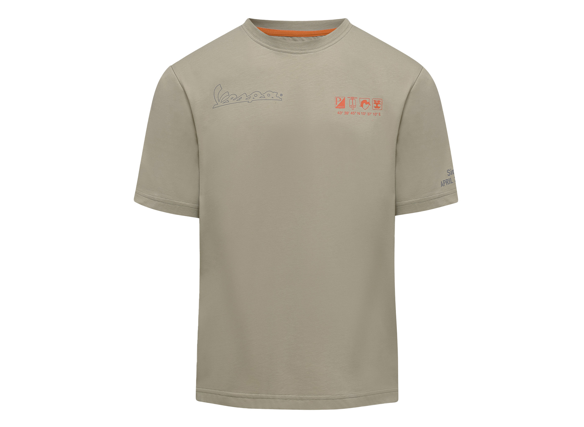 Vespa T-shirt Nomad beige DEC collectie